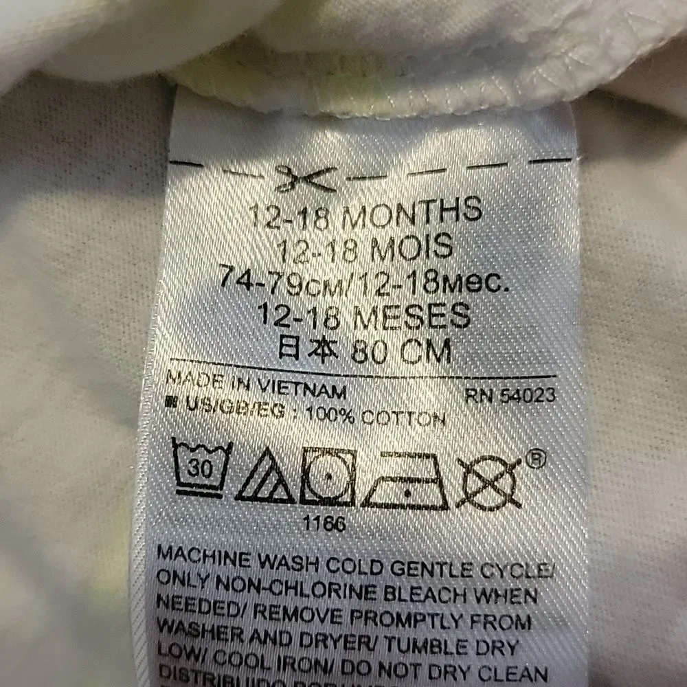 BABY GAP STRIPED SWIM COVER-UP DRESS, SIZE 12-18 MONTHS